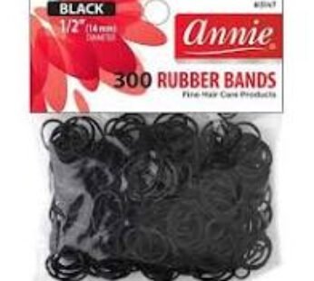 Annie 300 ct rubber bands black