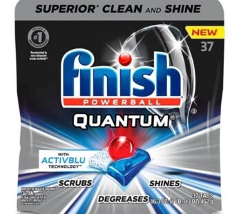 Finish Quantum Ultimate Clean & Shine Dishwasher Detergent Tablets 37ct