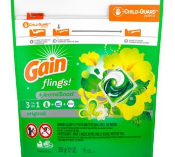 Gain Flings Original Scent Laundry Detergent 16ct 12 oz