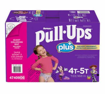 Huggies Pull Ups Training Pants For Girls Size 4T-5T 38-50lbs 102ct CWS