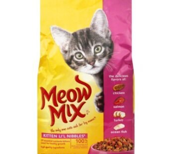 Meow Mix Kitten Lil Nibbles Dry Cat Food 3.15 lbs