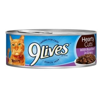 9lives hearty cuts with beef gravy 5.5 oz