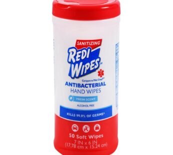 Redi Wipes Sanitizing Antibacterial Hand Wipes 50 ct