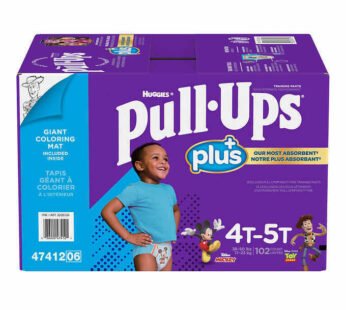 Huggies Pull Ups Training Pants For Boys Size 4T-5T 38-50lbs 102ct