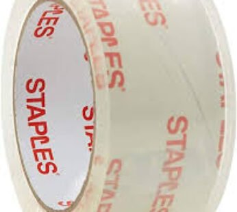 staples white transparent tape