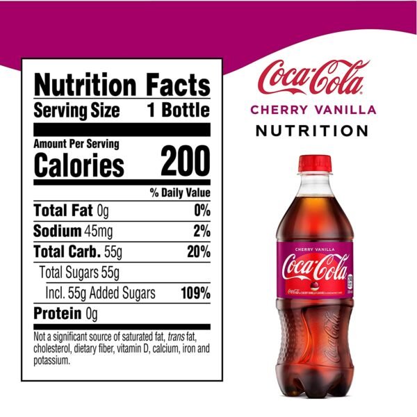 Coca-Cola Cherry Vanilla 16 oz - Image 2