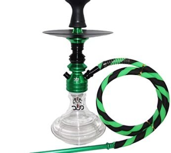 Zebra Smoke Mike 1 Hose Hookah Green