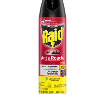 raid ant & roach lemon scent 17.5 oz