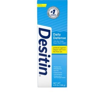 Desitin Daily Defense Baby Diaper Rash Cream with Zinc Oxide 4.8 oz (Pack of 1)