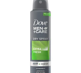 Dove Men+Care Antiperspirant Dry Spray Deodorant for Men Extra Fresh 48-Hour Sweat and Body Odor Protection 3.8 oz