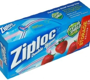 Ziploc Double Zipper Storage Gallon 52 ct