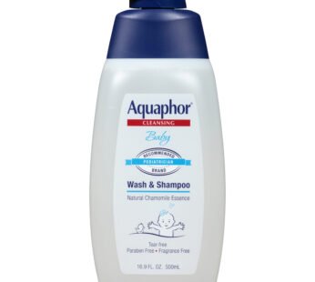 Aquaphor Baby Wash and Shampoo Tear-free & Mild for Sensitive Skin 16.9 oz