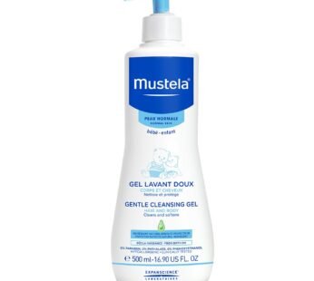 Mustela Gentle Cleansing Gel Baby Body Wash and Baby Shampoo 16.9 oz(Pack of 1)