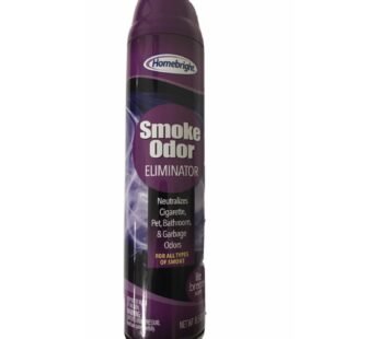HomeBright Aerosol Air Freshener Smoke Odor Eliminator 8.5oz Lite Breeze scent