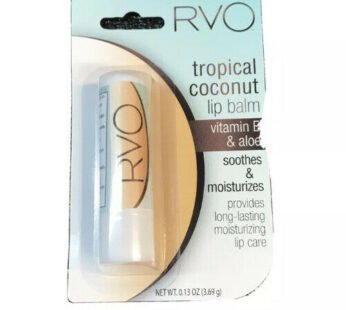 RVO Tropical Coconut Lip Balm Vitamin E & Aloe Soothes & Moisturizes