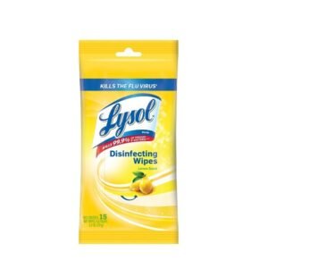 Lysol Disinfecting Wipes To-Go Pack Lemon Scent 15 Count