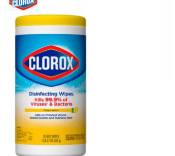 Clorox disinfecting wipes crisp lemon 85 ct (1 Pack)