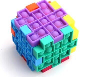 Fidget Push Pop Cube Toy For Kids