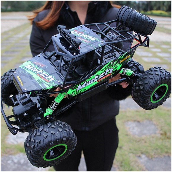 Rock Crawler High Quality cars toys fast and furious RC carCross-Country Climbing car high-Speed Mountain Remote Control car.(GREEN)