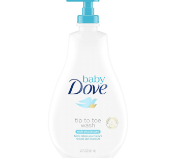 Baby Dove Rich Moisture Tip-to-Toe Wash 20 oz ( full Pack of 1)